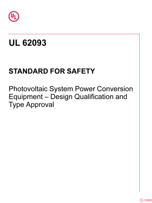UL 62093 PDF UL 62093 PDF
